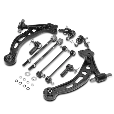 10 Pcs Control Arm Ball Joint & Sway Bar Link Tie Rod End