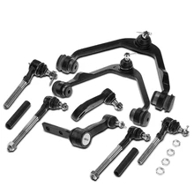 1997-1999 Ford F-250 A Set of 10 Control Arm and Tie Rod End Full Kit Front Side A-Premium APCA4007