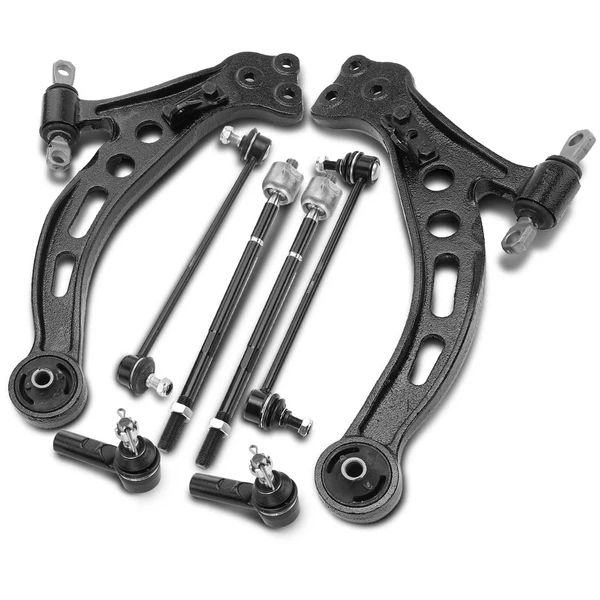 A Set of 8 Control Arm Sway Bar Link and Tie Rod End Kit Front Side A-Premium APCA4019
