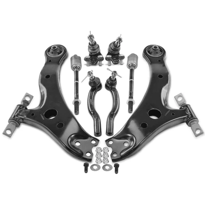 8 Pcs Control Arm Ball Joint Sway Bar Tie Rod End