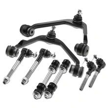 1998-2002 Lincoln Navigator A Set of 8 Control Arm Sway Bar Link and Tie Rod End Kit Front Side A-Premium APCA4032