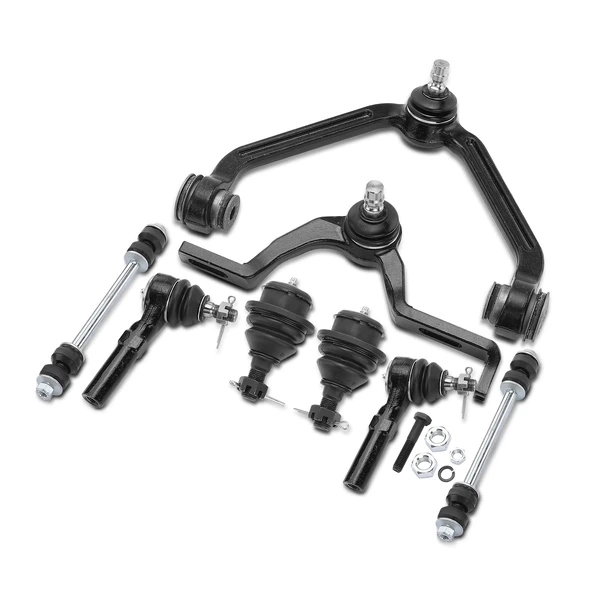 A Set of 8 Control Arm Ball Joint Sway Bar Link Tie Rod End Kit Front Side A-Premium APCA4027