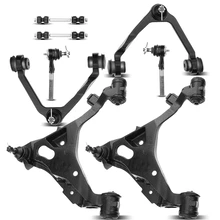 1998-2002 Lincoln Navigator A Set of 8 Control Arm Sway Bar Link and Tie Rod End Kit Front Side A-Premium APCA4040