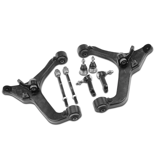 A Set of 8 Control Arm Ball Joint and Tie Rod End Kit Front Side A-Premium APCA4041