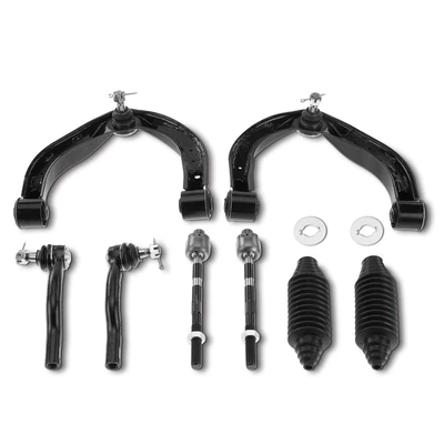 8 Pcs Front Control Arm & Tie Rod End & Ball Joint Assembly