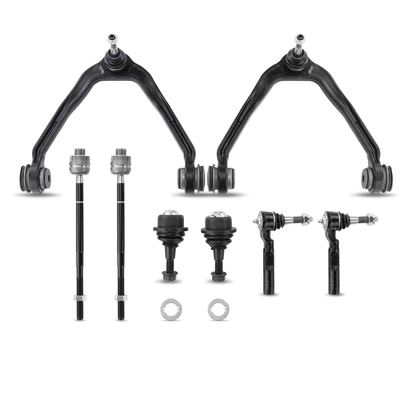 8 Pcs Front Control Arm Ball Joint Tie Rod End