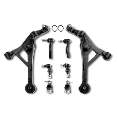 8 Pcs Front Lower Control Arm with Ball Joint Sway Bar Link