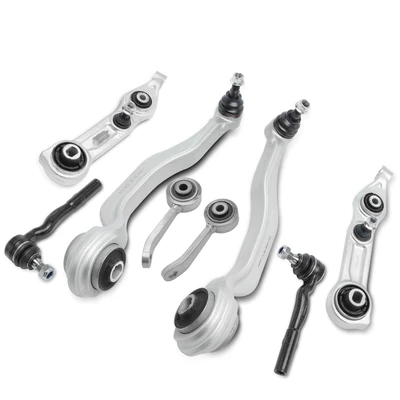 8 Pcs Control Arm & Ball Joint & Sway Bar Link & Tie Rod End