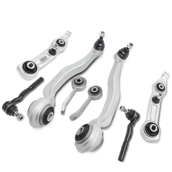 A Set of 8 Control Arm Sway Bar Link and Tie Rod End Kit Front Side A-Premium APCA4910