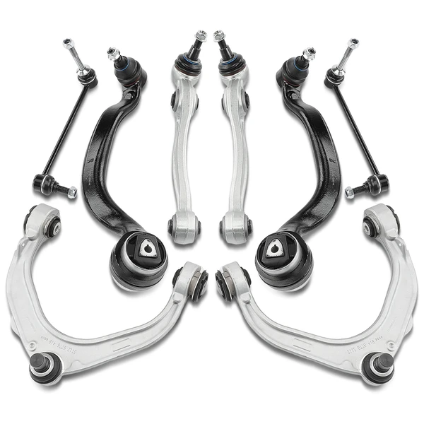 A Set of 8 Control Arm and Sway Bar Link Kit Front Side A-Premium APCA4973