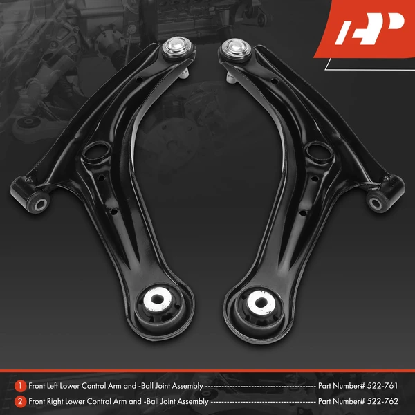 2-Pc Control Arm and Ball Joint Kit, Front Lower with Ball Joint A-Premium APCA4977