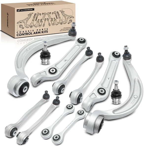 A Set of 12 Control Arm Ball Joint and Sway Bar Link Kit Front Side A-Premium APCA4984