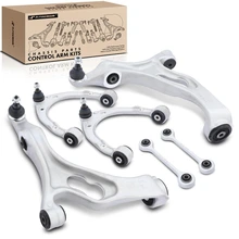 2011-2018 Porsche Cayenne A Set of 6 Control Arm and Sway Bar Link Kit Front Side A-Premium APCA4996