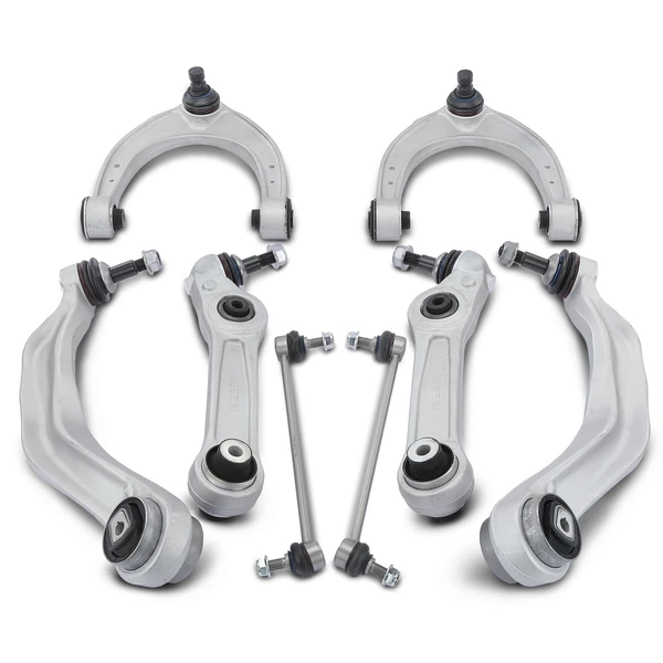 A Set of 8 Control Arm and Sway Bar Link Kit Front Side A-Premium APCA5004