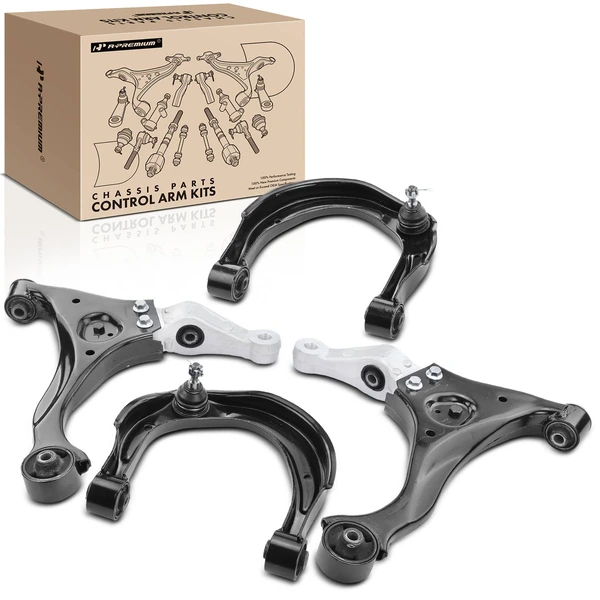 2006-2010 Hyundai Sonata 4-Pc Control Arm and Ball Joint Kit, Front Driver & Passenger with Ball Joint A-Premium APCA5000