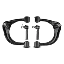 4 Pcs Front Upper Control Arm with Ball Joint Outer Tie Rod End