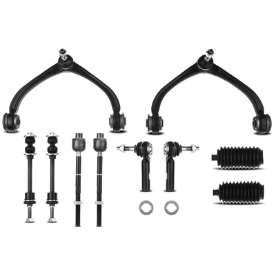 10 Pcs Front Control Arm & Bar End Link & Ball Joint
