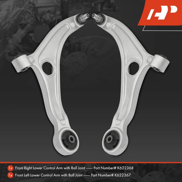 2-Pc Control Arm, Front Lower with Ball Joint A-Premium APCA5483