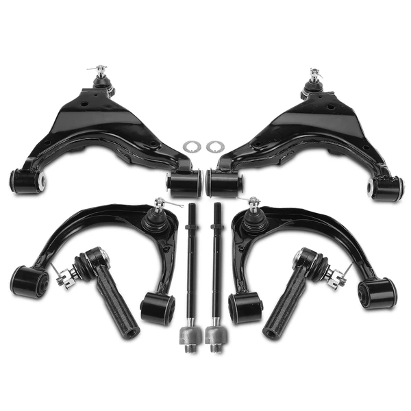 A Set of 8 Control Arm and Tie Rod End Kit Front Inner & Outer A-Premium APCA3467