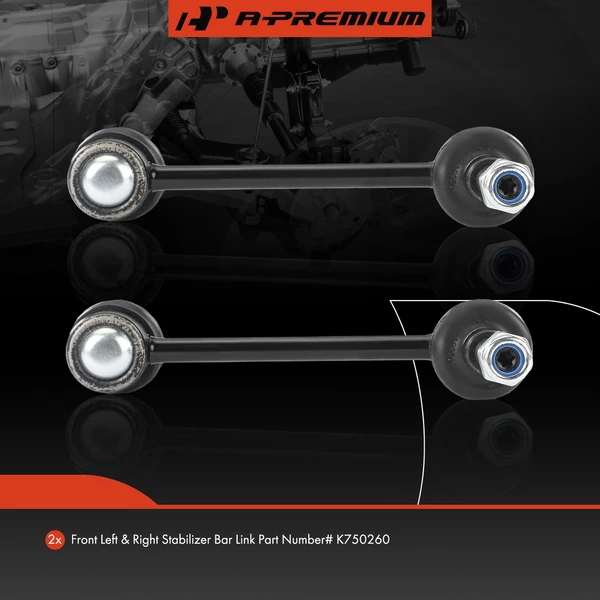 Sway Bar Link, Front Side, A-Premium APCA6137