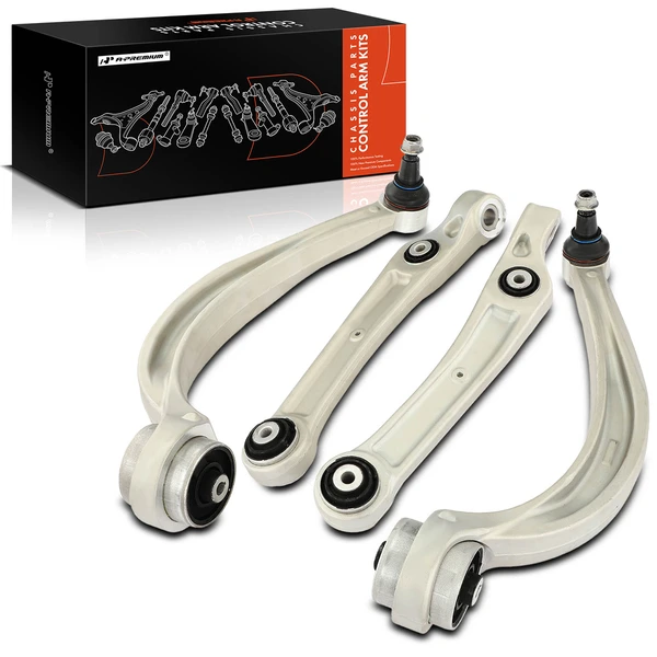 4-Pc Control Arm and Ball Joint Kit, Front Lower Forward & Rearward with Ball Joint A-Premium APCA6051