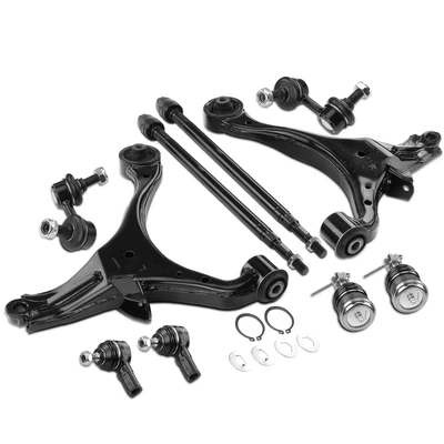 10 Pcs Control Arm with Ball Joint Sway Bar Tie Rod