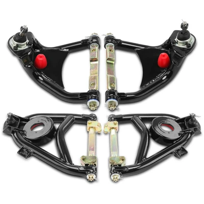 1955-1957 Chevrolet Bel Air 4pc Control Arm, Front Upper & Lower with Ball Joint A-Premium APCA6070