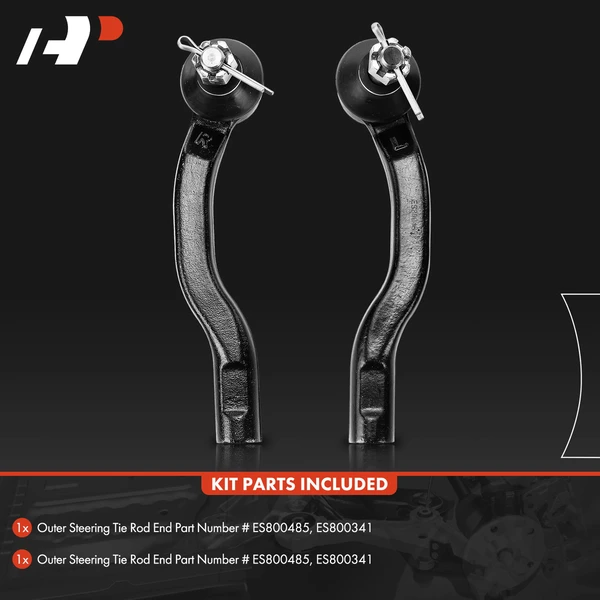 2 Pcs Outer Steering Tie Rod End for Toyota Corolla iM Prius V Scion iM xB