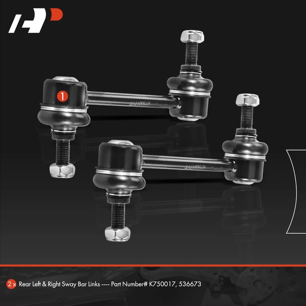 Sway Bar Link, Rear Side, A-Premium APCA5049