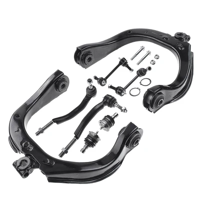 2003-2008 Isuzu Ascender A Set of 8 Control Arm Ball Joint Sway Bar Link Tie Rod End Kit Front & Rear A-Premium APCA0389