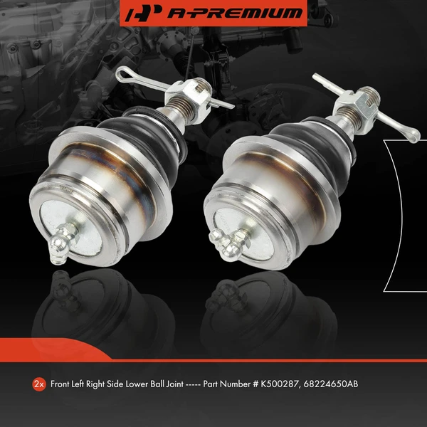 2 Pcs Front Lower Ball Joint for Jeep Cherokee KL 2014-2018