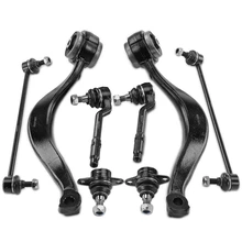 8 Pcs Control Arm with Ball Joint Stabilizer Bar Link Tie Rod End