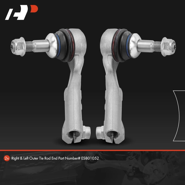 2 Pcs Outer Tie Rod End for BMW 230i 320i 335i 340i 428i 440i ActiveHybrid 3 M3 M4