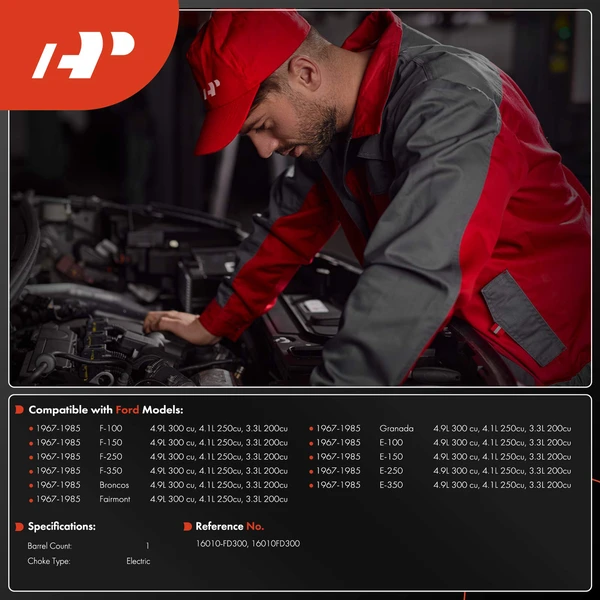 1 Barrel Carburetor for 1977-1985 Ford F-250