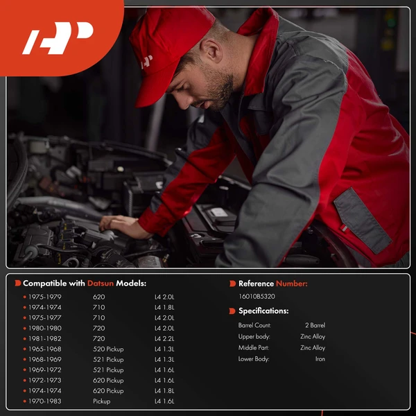 2 Barrel Carburetor for Datsun 620 1975-1979 710 520 Pickup 521 Pickup 620 Pickup