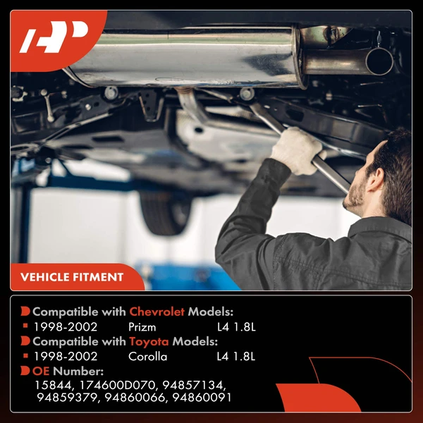 1-PC Catalytic Converter, Rear Right Passenger Side, Fit Federal Emissions, A-Premium APCCT178