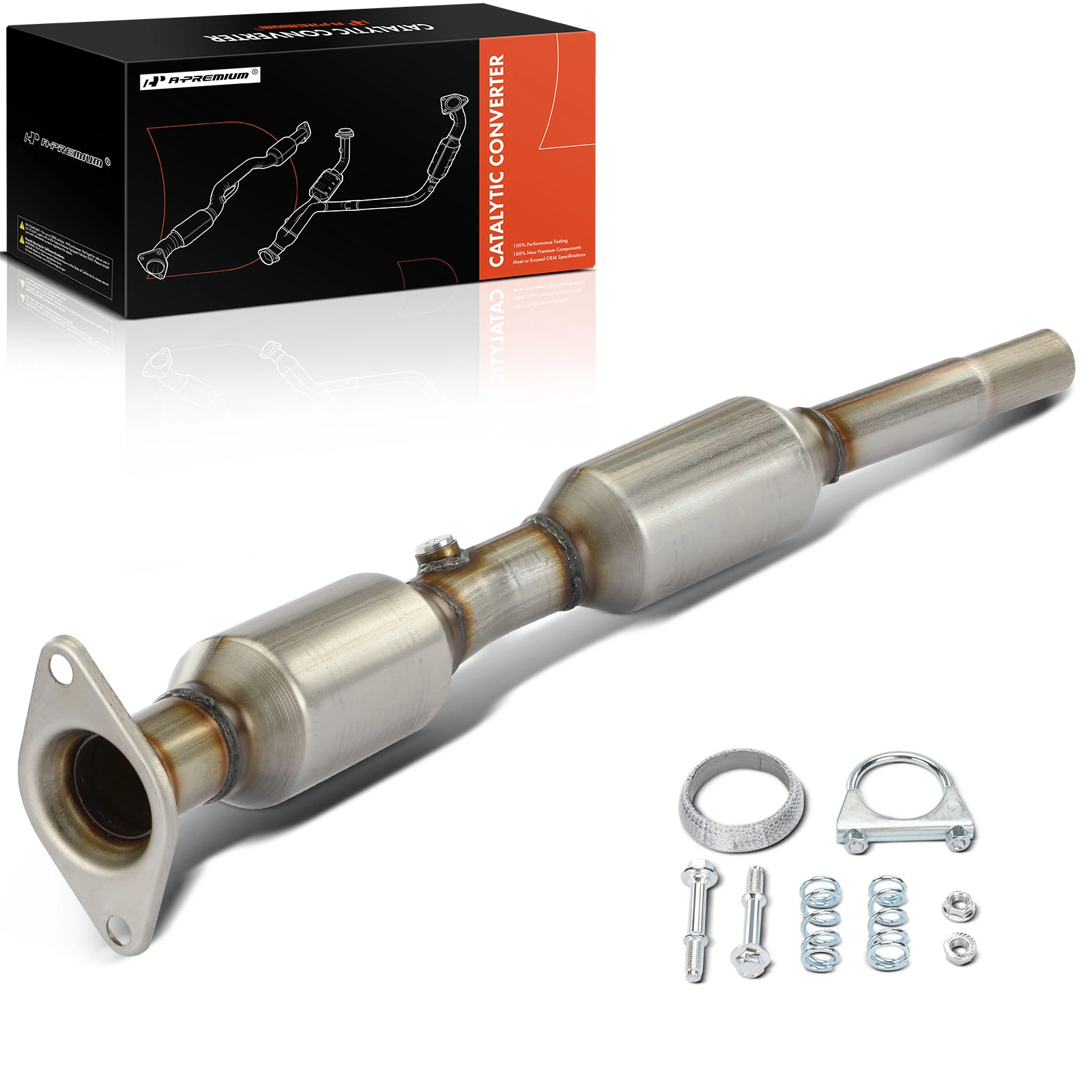 The A-premium 1-PC Catalytic Converter Front Side Fit Federal Emissions A-Premium APCCT004 Image 