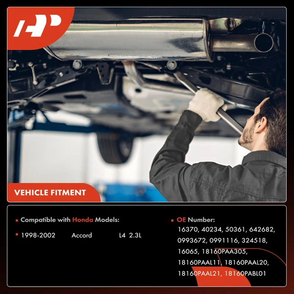 1-PC Catalytic Converter, Front & Rear, Fit Federal Emissions, A-Premium APCCT184