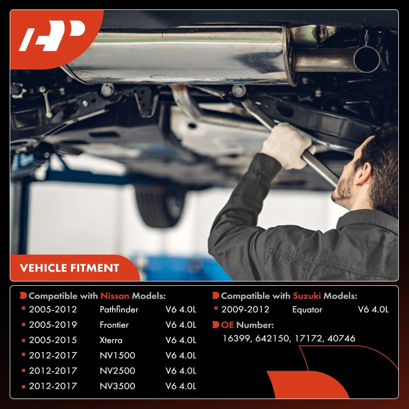 1-PC Catalytic Converter, Rear Right Passenger Side, Fit Federal Emissions, A-Premium APCCT186