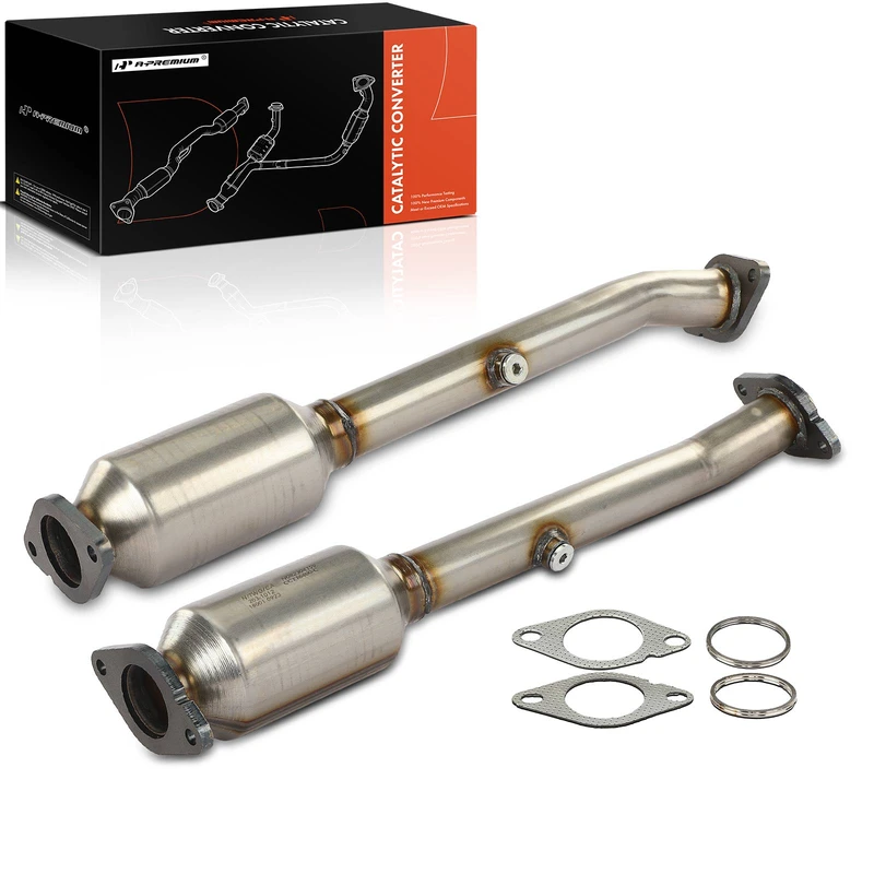 2-PC Catalytic Converter, Rear Driver & Passenger, Fit Federal Emissions, A-Premium APCCT187