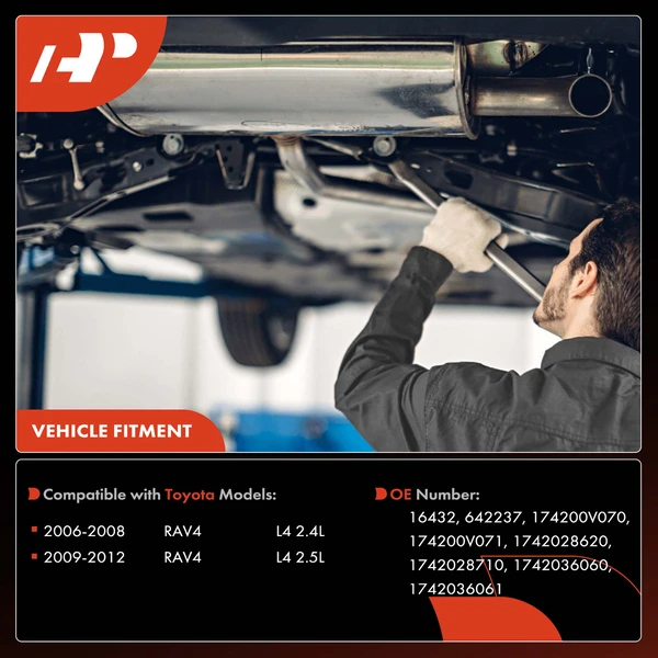 1-PC Catalytic Converter, Rear Side, Fit Federal Emissions, A-Premium APCCT008