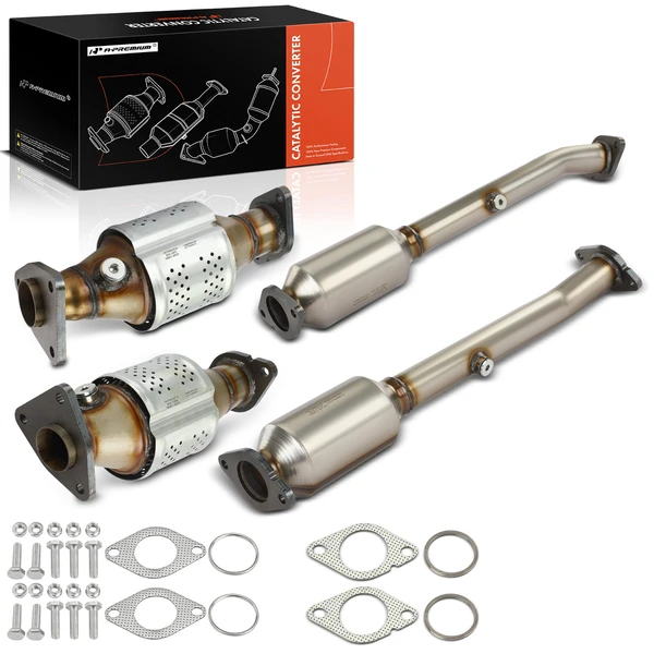 2012-2017 Nissan NV3500 4-PC Catalytic Converter Front & Rear Fit Federal Emissions A-Premium APCCT193