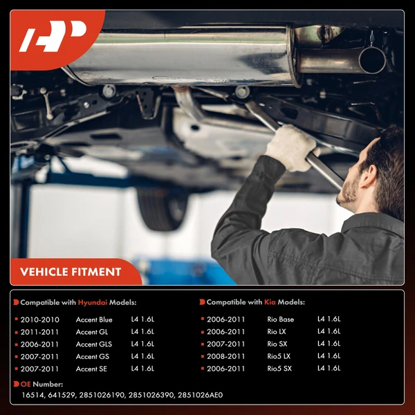 1-PC Catalytic Converter, Front Side, Fit Federal Emissions, A-Premium APCCT195