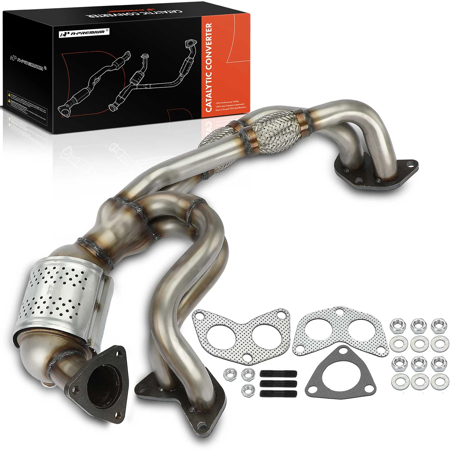 The A-premium 1-PC Catalytic Converter Front Side Fit Federal Emissions A-Premium APCCT197 Image 