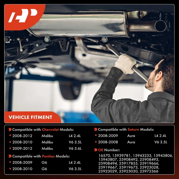 1-PC Catalytic Converter, Rear Side, Fit Federal Emissions, A-Premium APCCT017