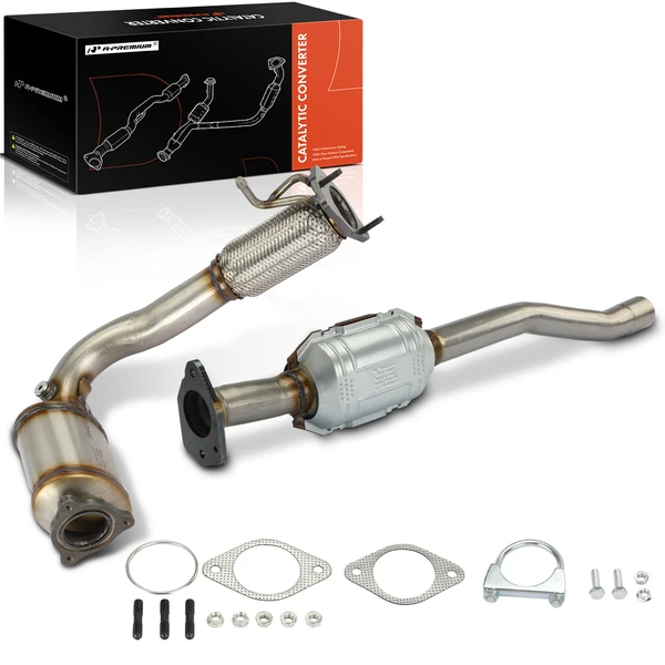 2-PC Catalytic Converter, Front & Rear, Fit Federal Emissions, A-Premium APCCT199