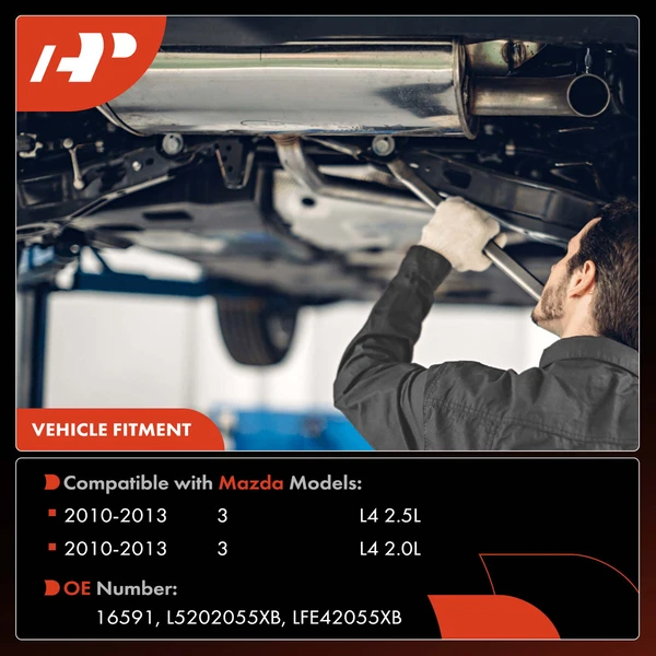 1-PC Catalytic Converter, Rear Side, Fit Federal Emissions, A-Premium APCCT021