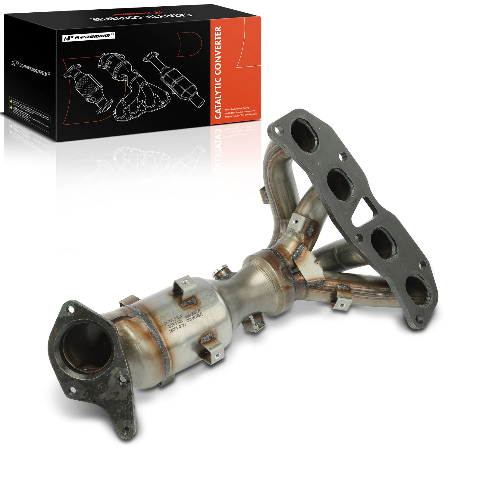 The A-premium 1-PC Catalytic Converter Front Side Fit Federal Emissions A-Premium APCCT203 Image 