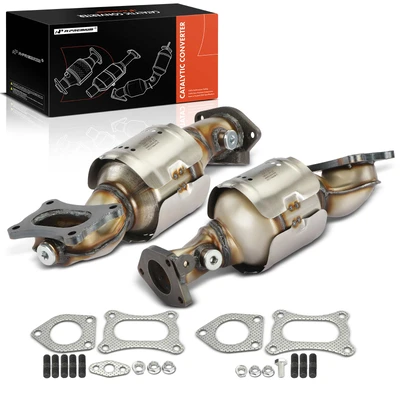 2 Pcs Front Catalytic Converter