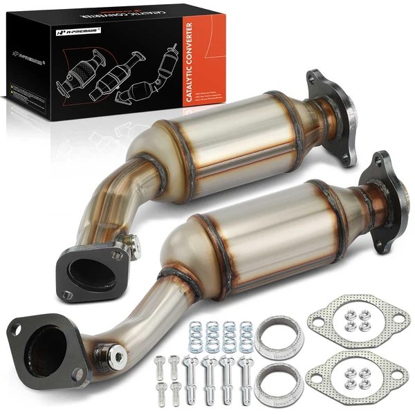 2-PC Catalytic Converter, Driver & Passenger, Fit Federal Emissions, A-Premium APCCT030